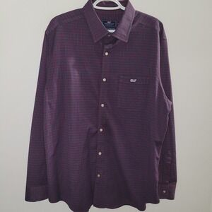 Vineyard Vines Classic Fit Tucker Shirt Button Down Men's Size XL Plaid